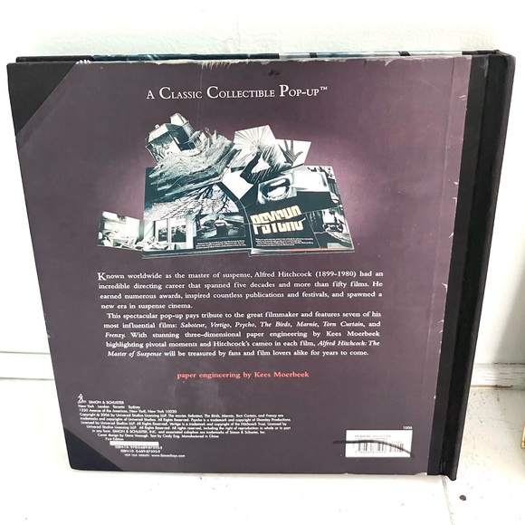 Alfred Hitchcock & Graceland Elvis Presley retro pop up coffee table books set - Picture 14 of 15